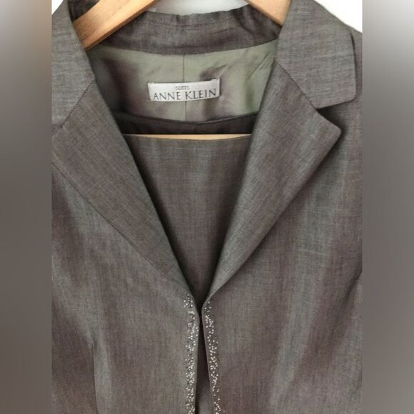 Anne Klein Executive Collection 2 Piece Lined Jacket and Sheath Dress Size 10 - Picture 2 of 9